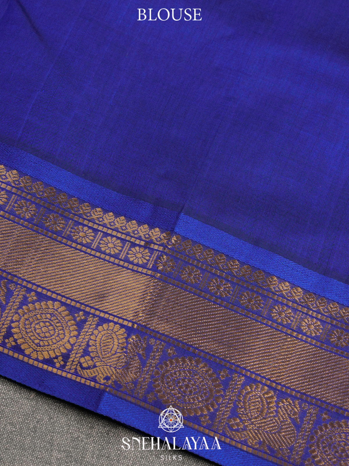 Ink Blue Kanchi Silk Cotton Saree