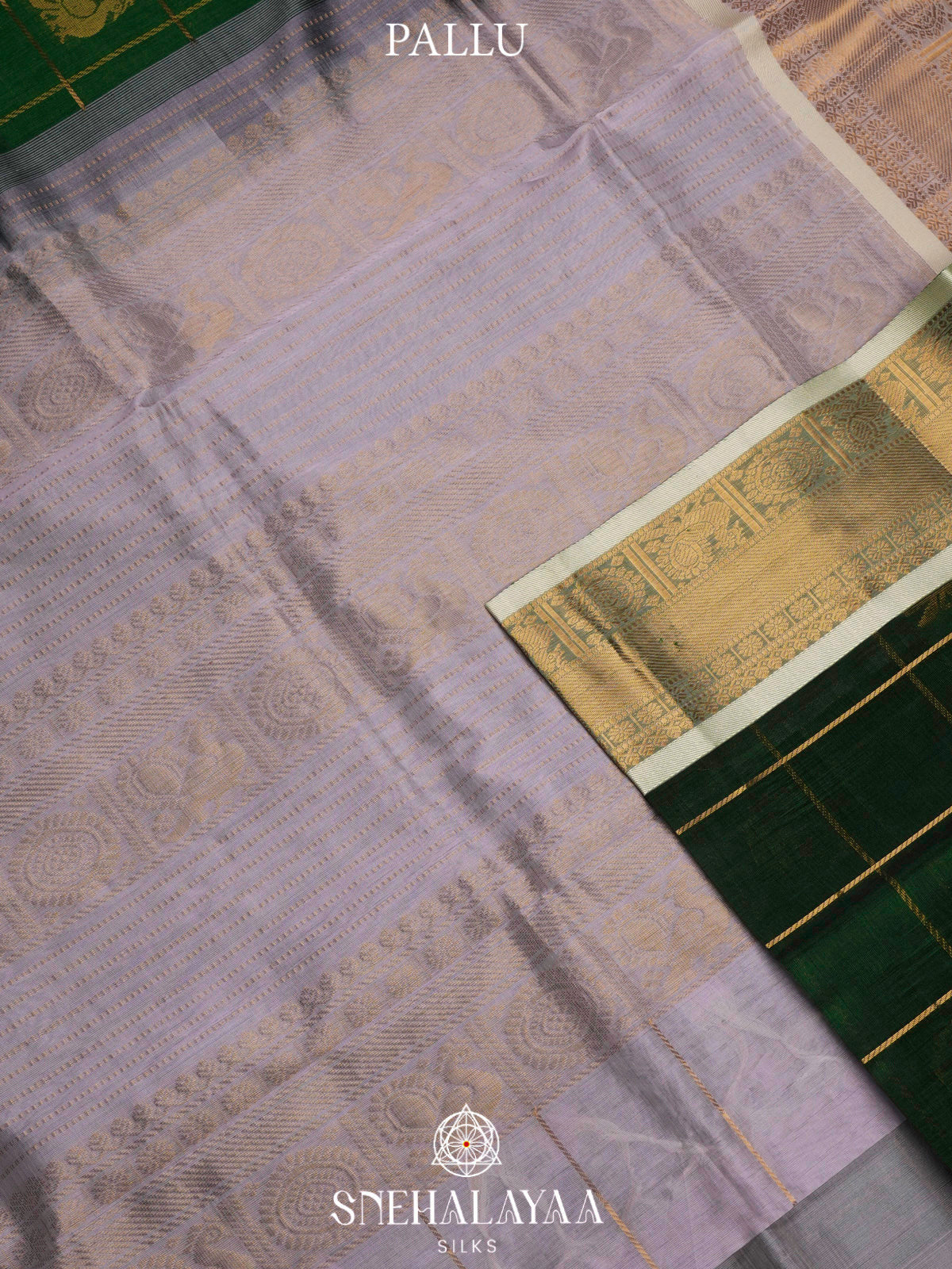 Forest Green Kanchi Silk Cotton Saree