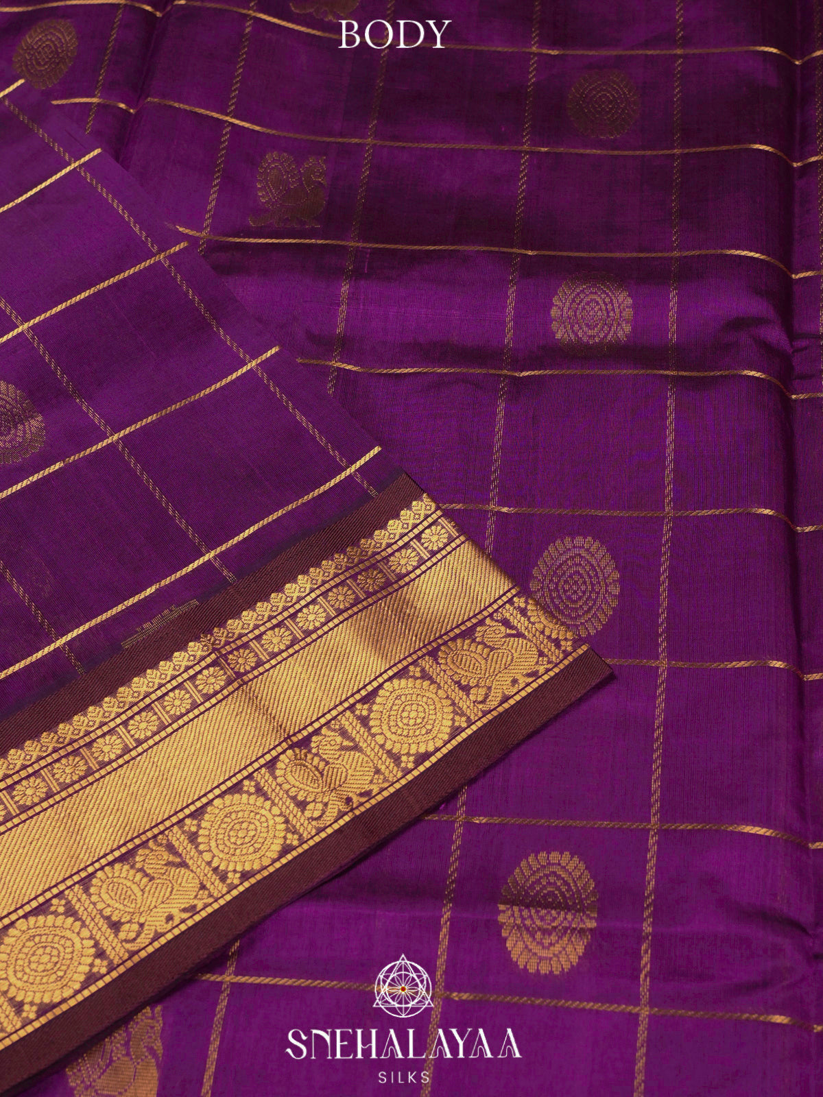 Magenta Kanchi Silk Cotton Saree