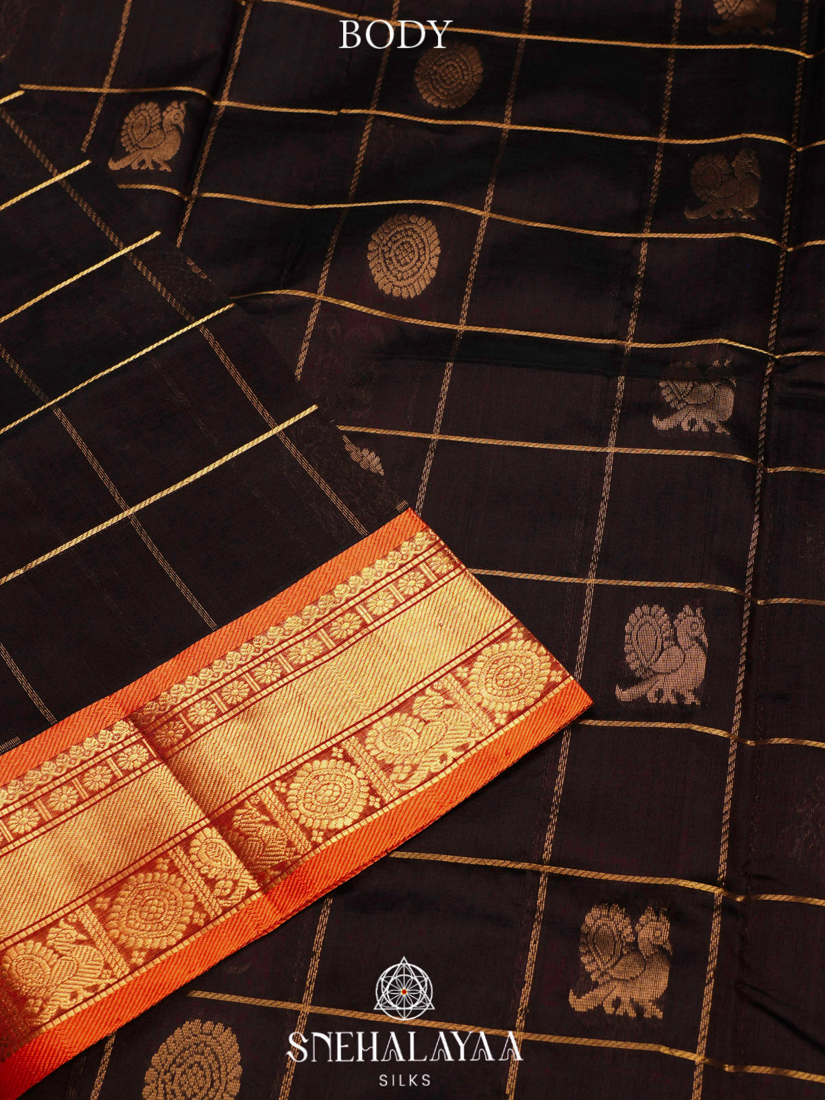 Coffee Brown Kanchi Silk Cotton Saree