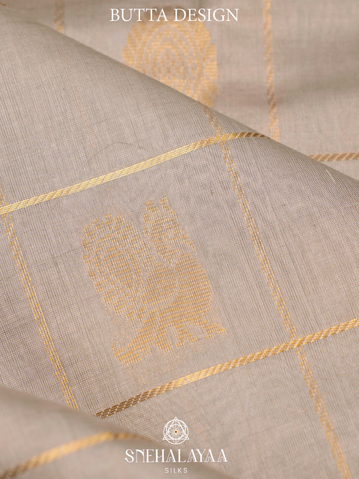 Beige Kanchi Silk Cotton Saree
