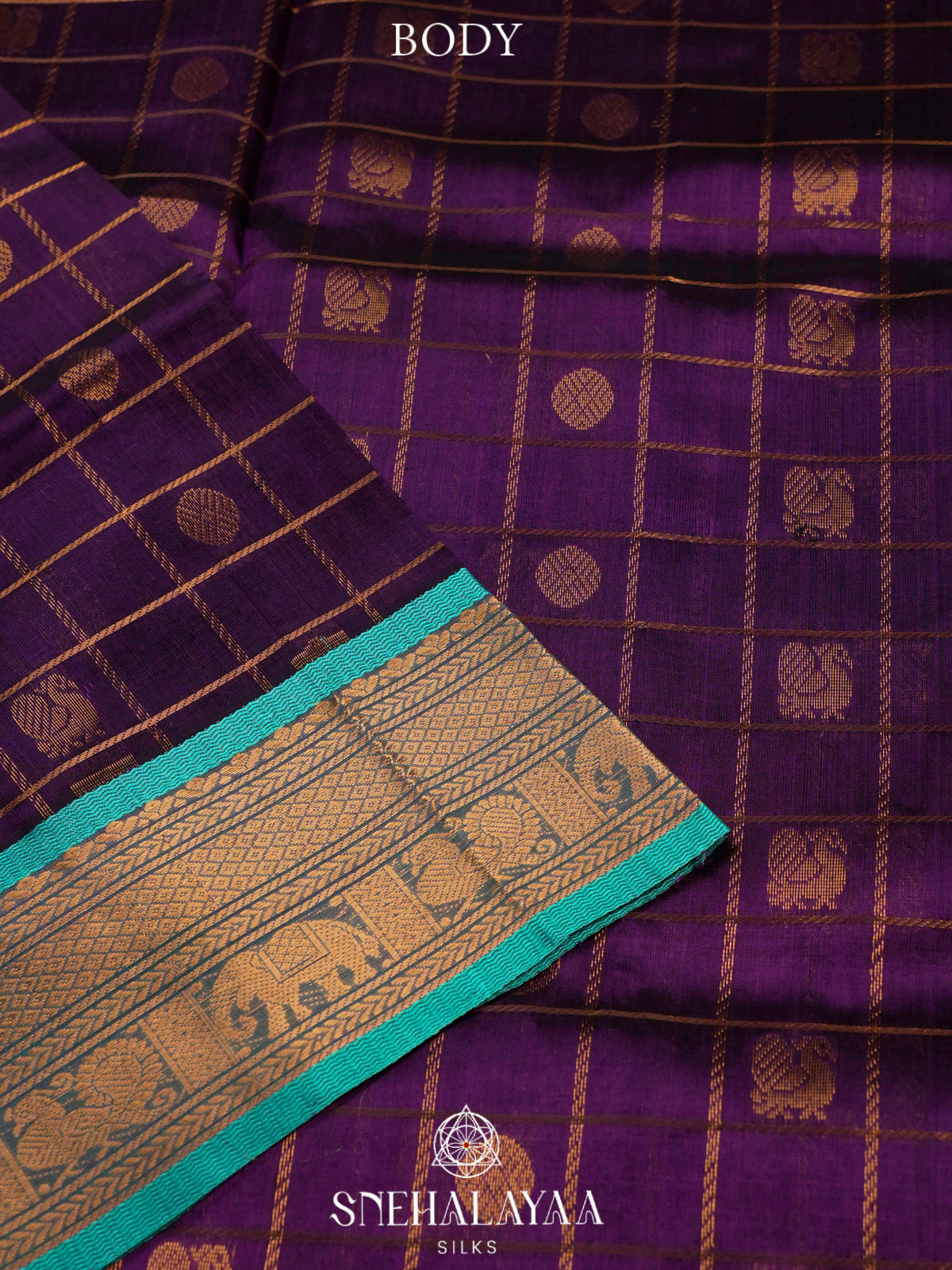 Wine Kanchi Silk Cotton Saree