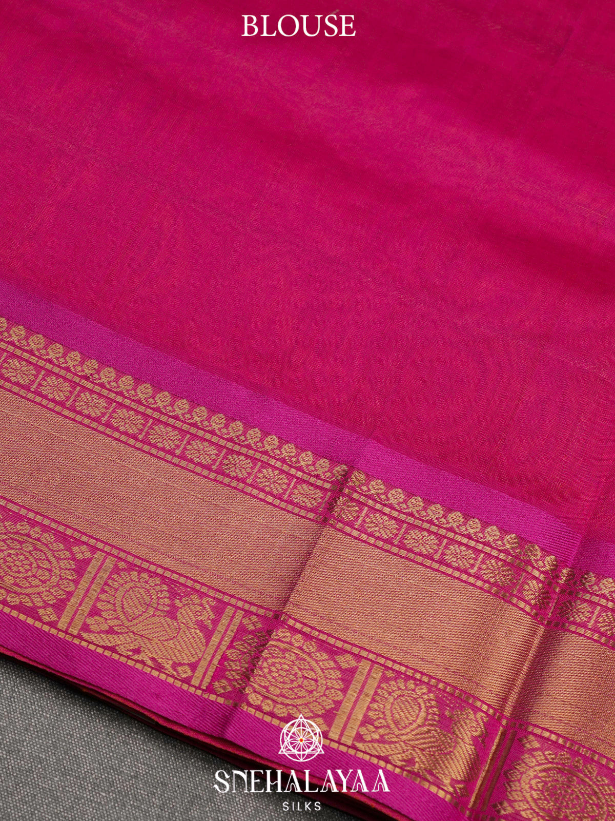 Orange Kanchi Silk Cotton Saree