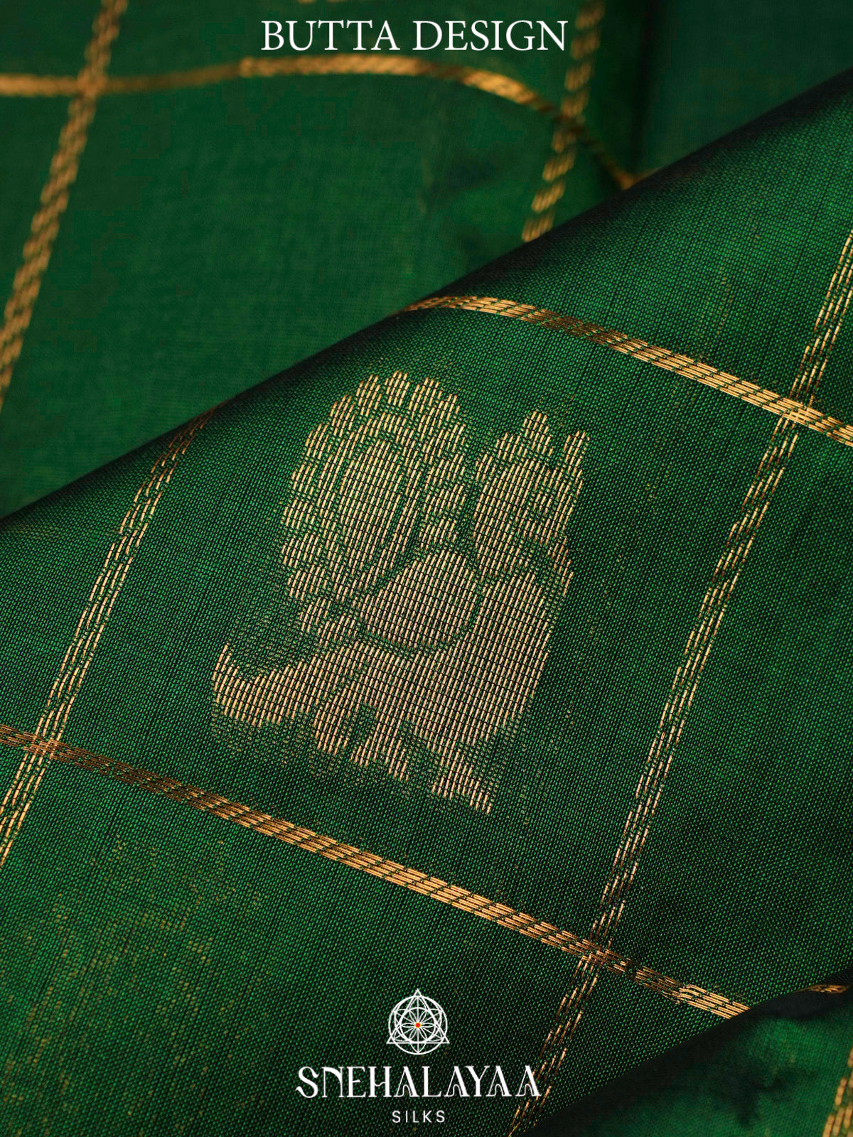 Emerald Green Kanchi Silk Cotton Saree