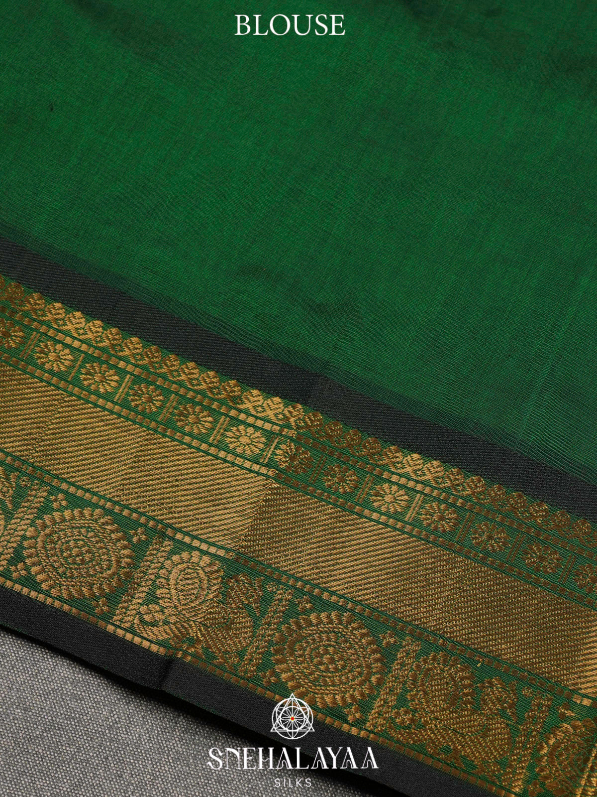 Emerald Green Kanchi Silk Cotton Saree
