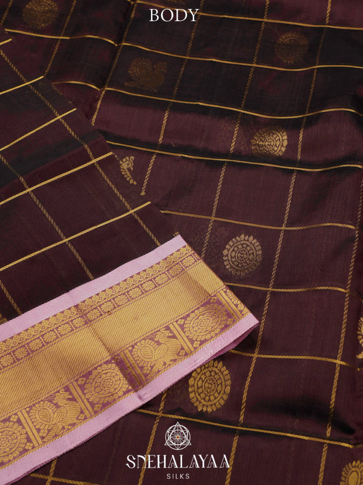 Coffee Brown Kanchi Silk Cotton Saree