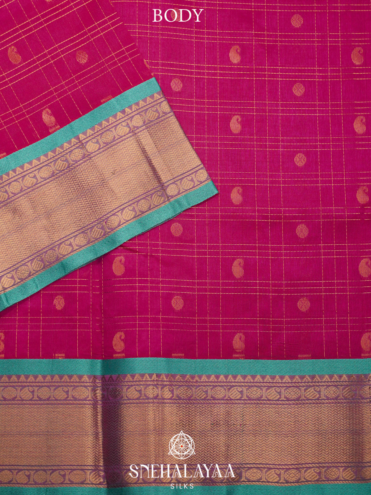 Pink Kanchi Silk Cotton Saree