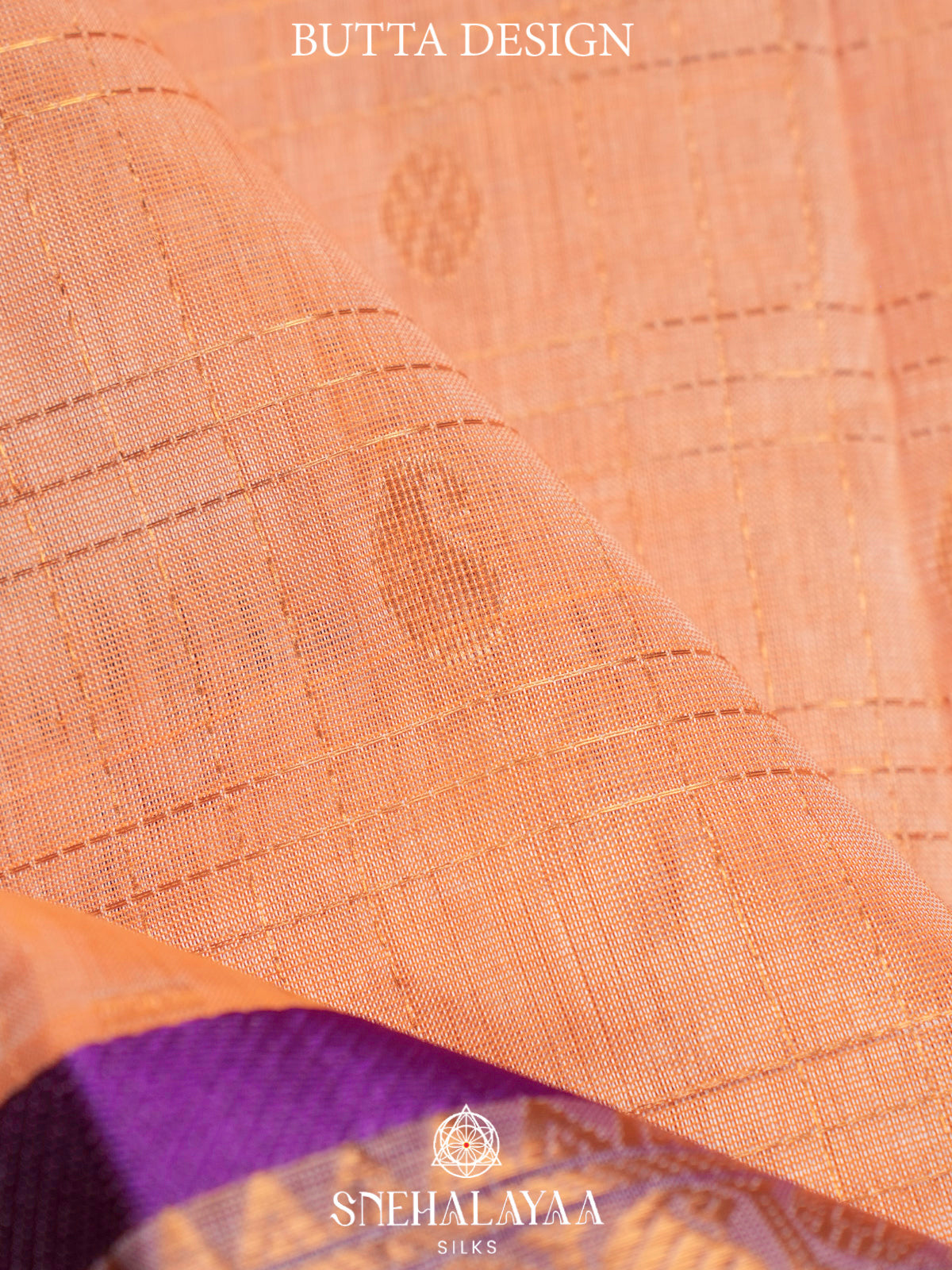 Peach Kanchi Silk Cotton Saree