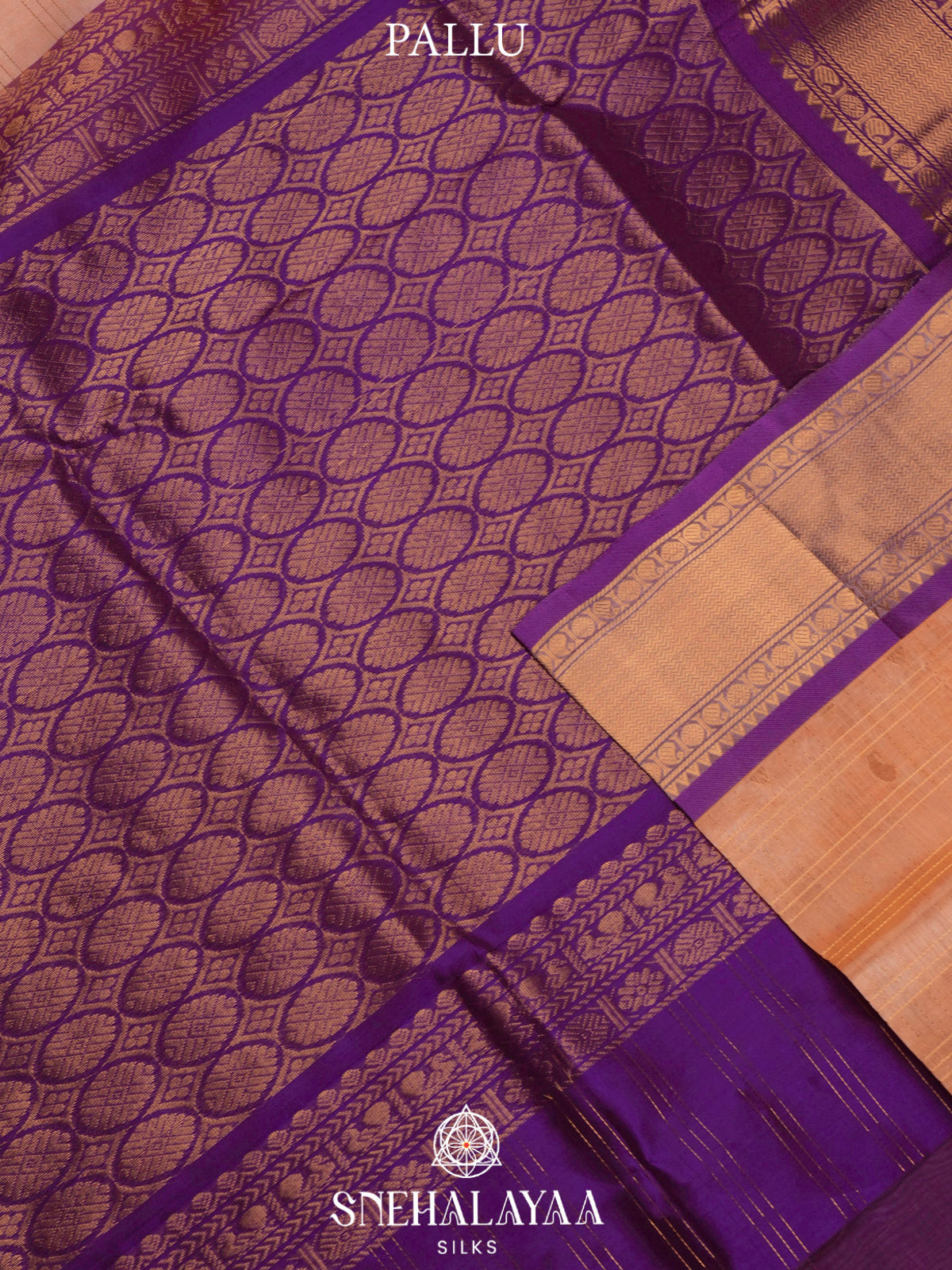 Peach Kanchi Silk Cotton Saree