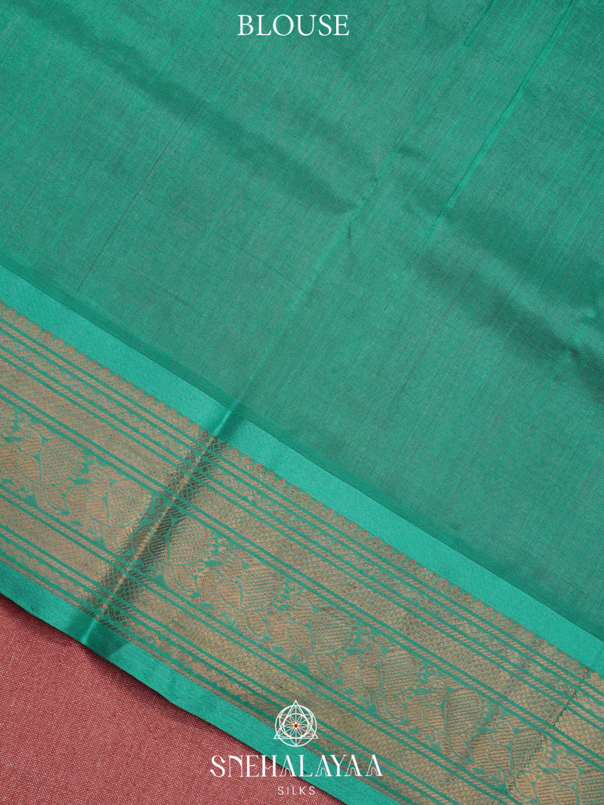 Brick Red Kanchi Silk Cotton Saree with 1000 Buttas