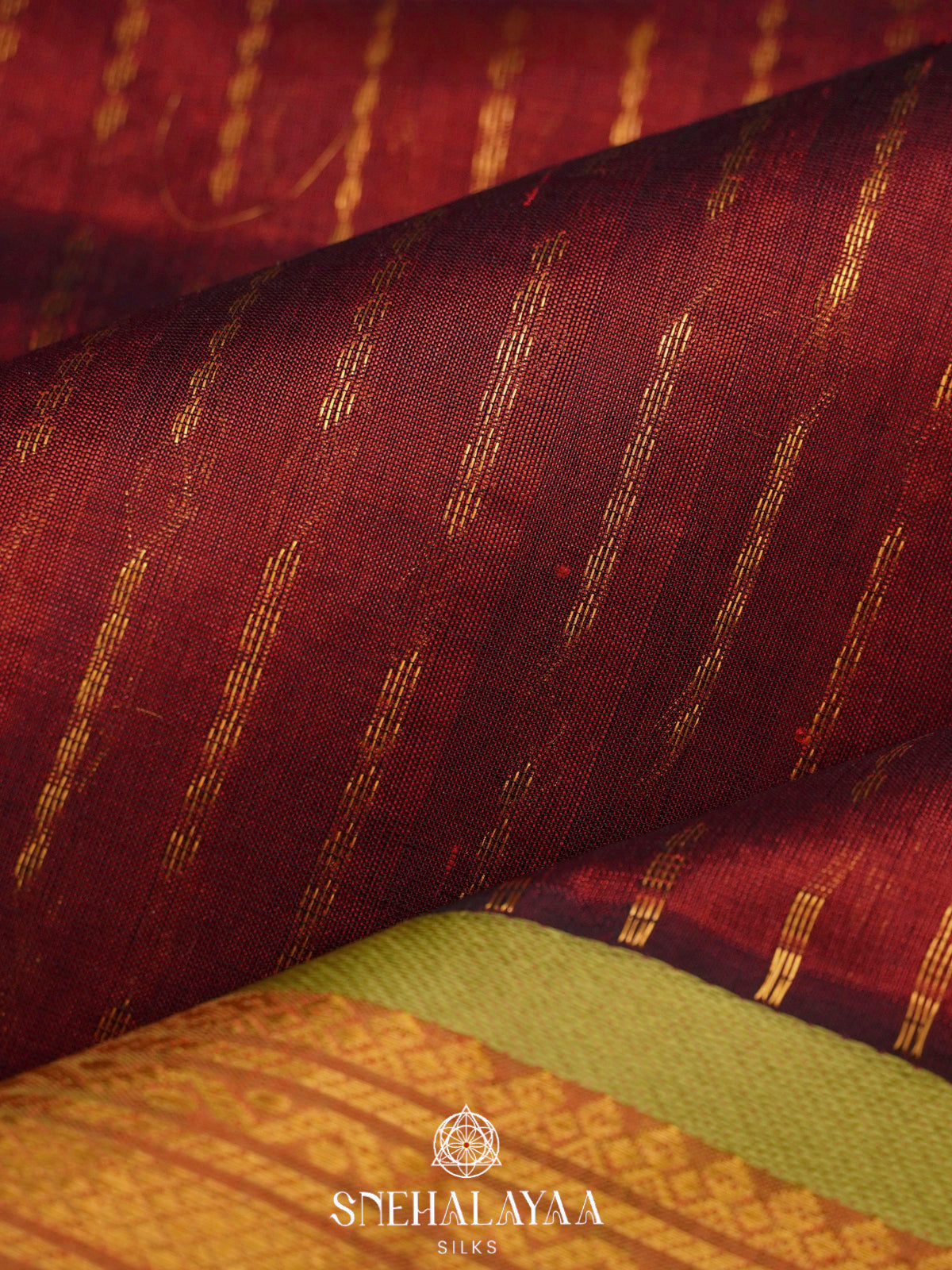 Maroon Kanchi Silk Cotton Saree