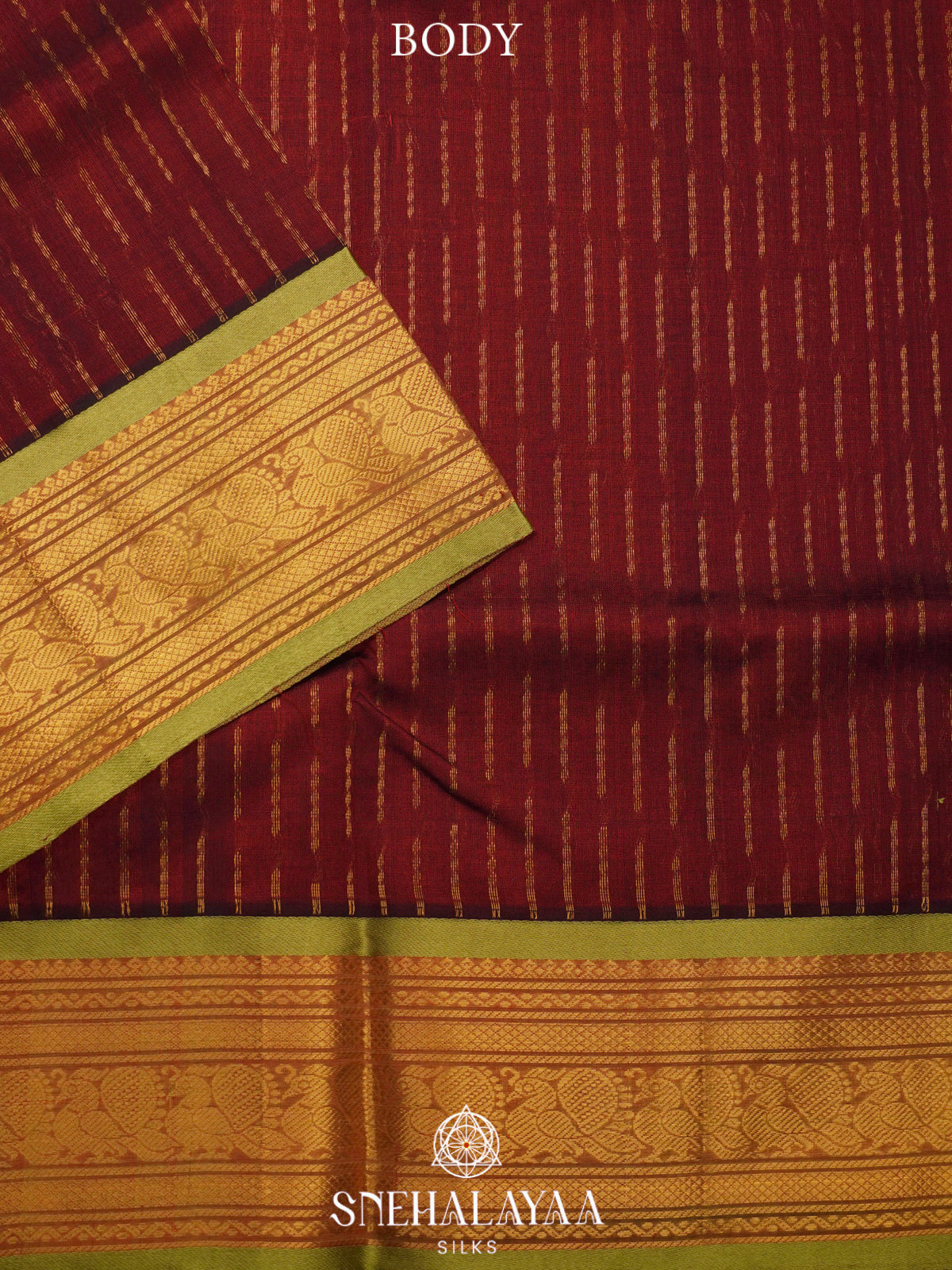 Maroon Kanchi Silk Cotton Saree