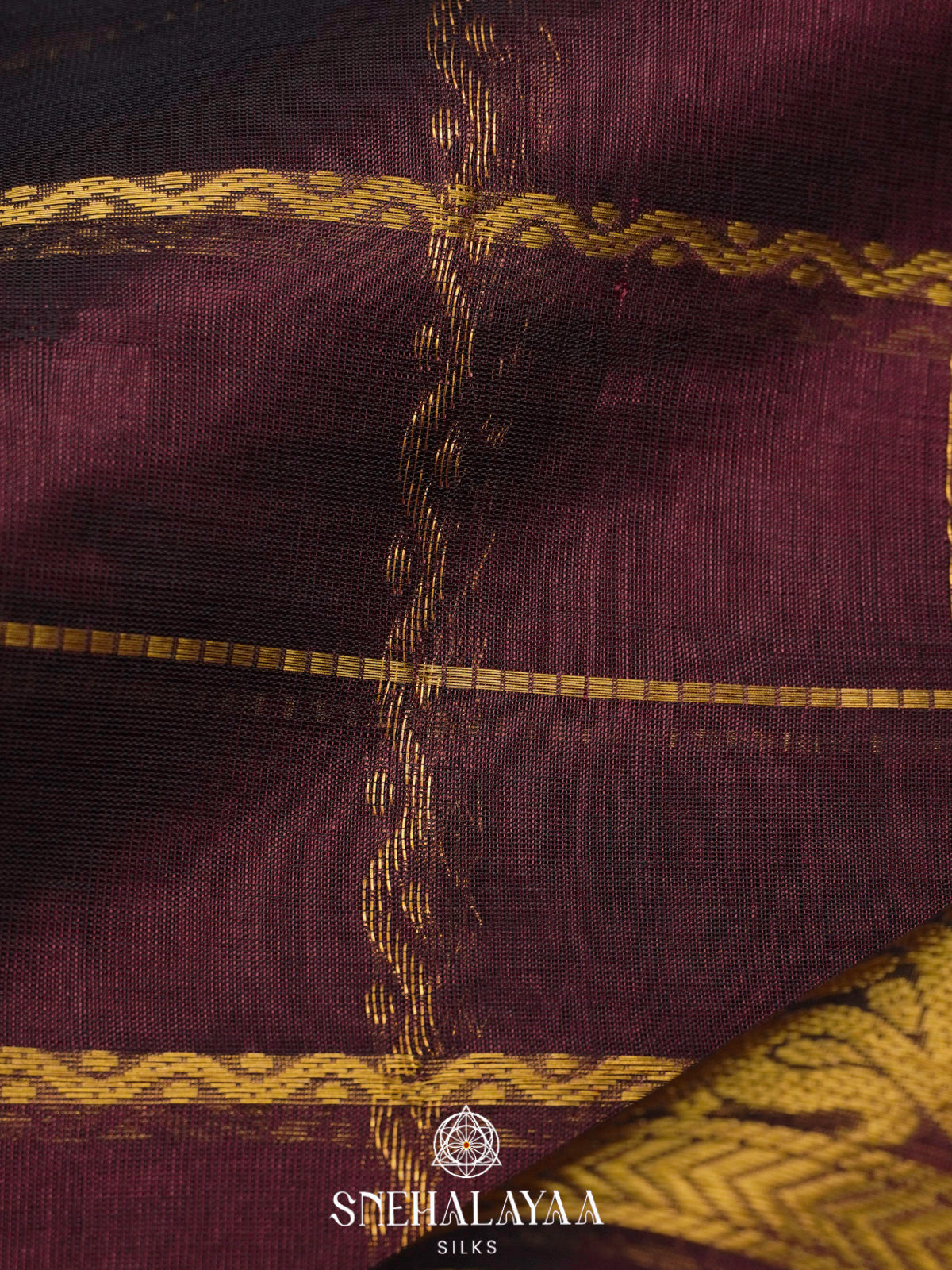 Coffee Brown Kanchi Silk Cotton Saree