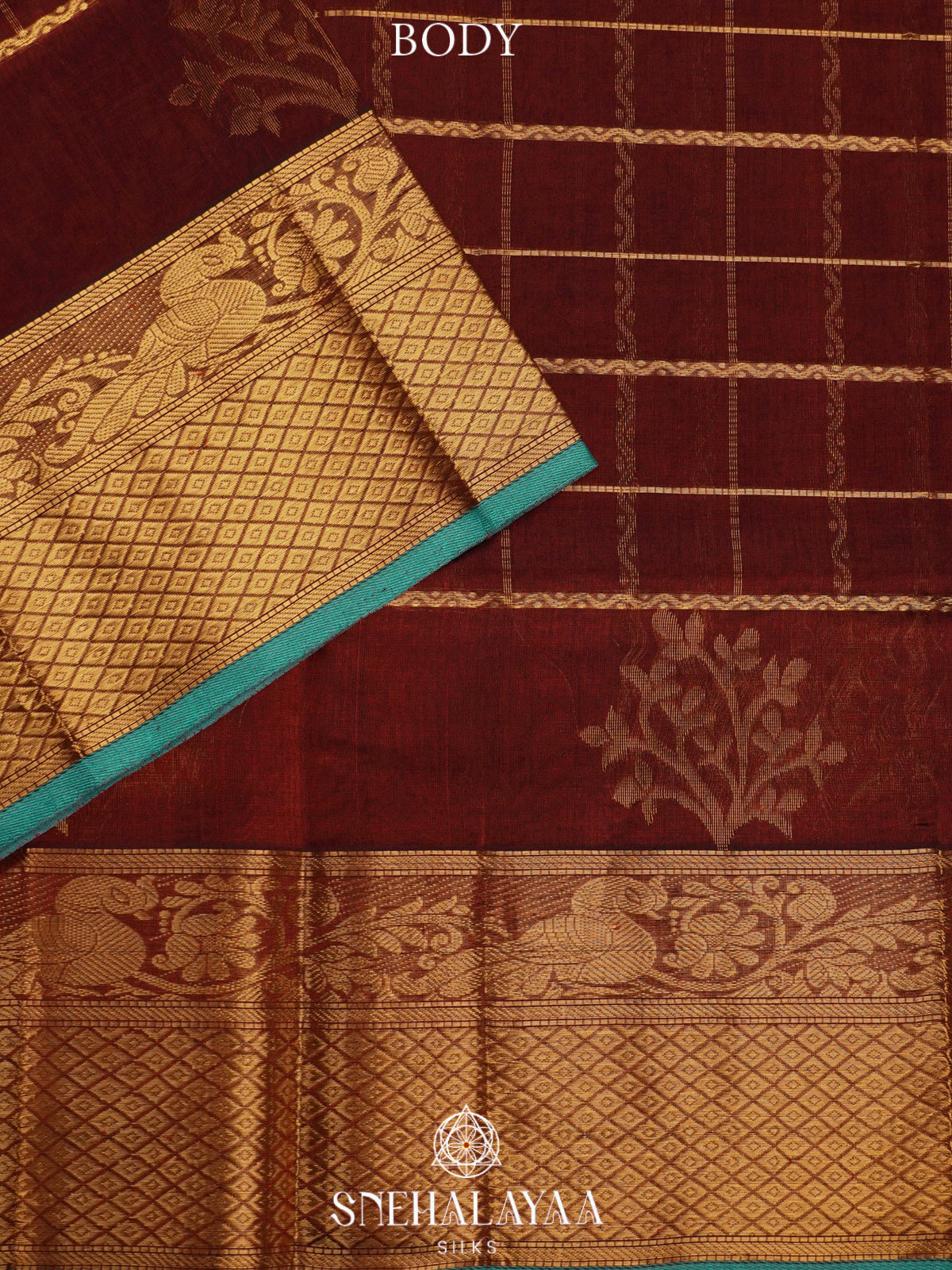 Maroon Kanchi Silk Cotton Saree