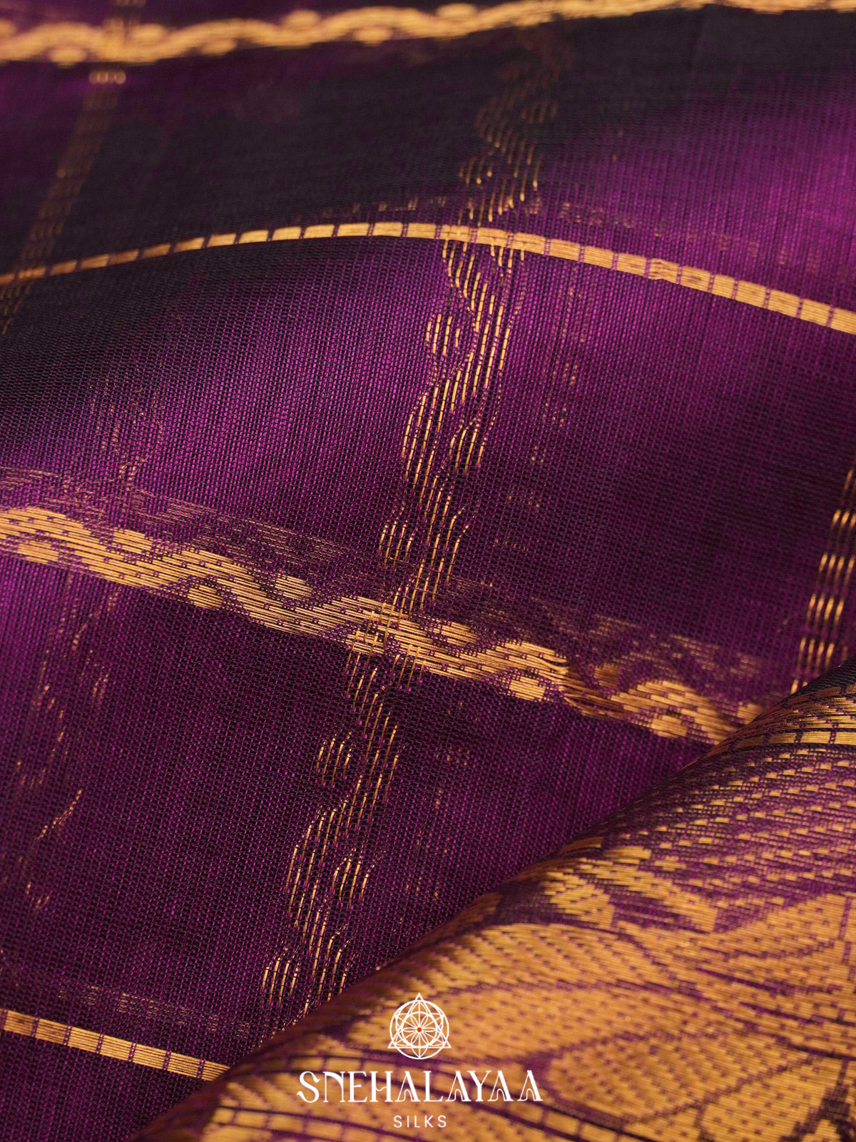 Magenta Kanchi Silk Cotton Saree