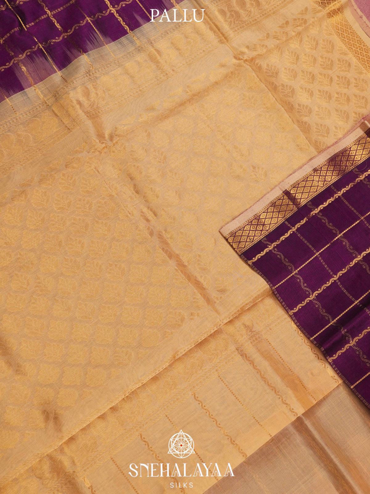 Magenta Kanchi Silk Cotton Saree