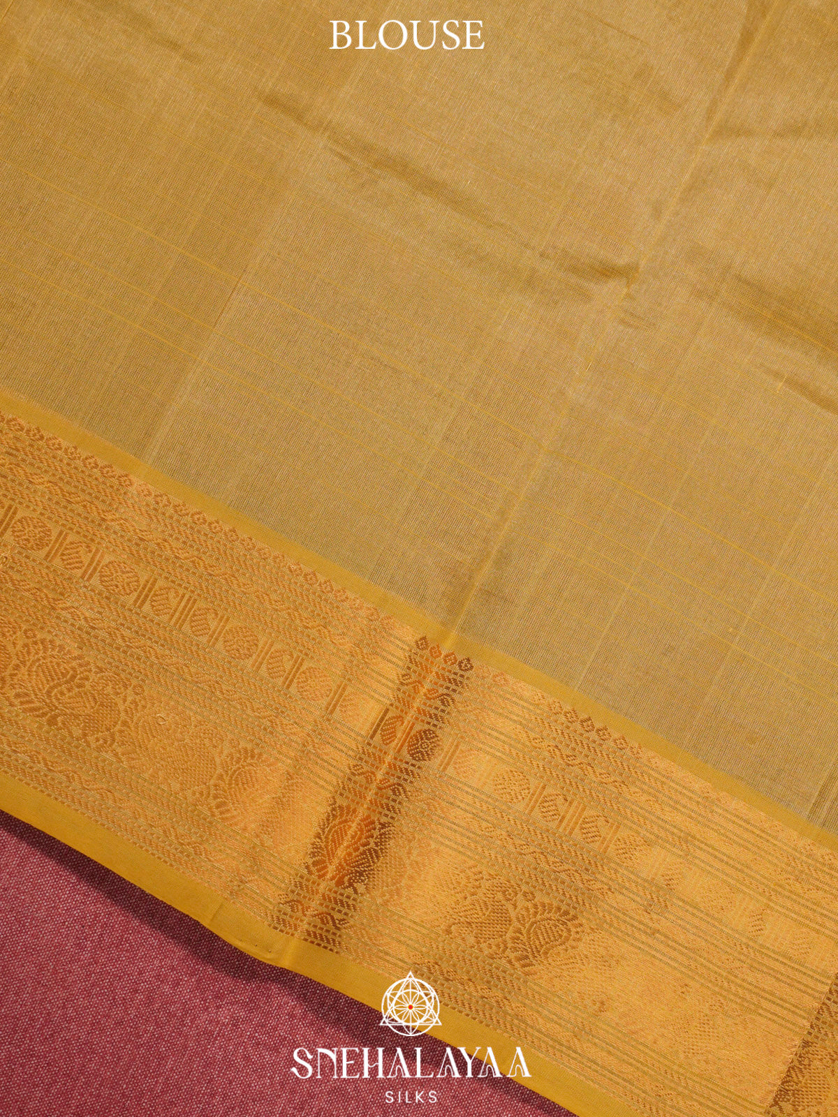 Brown Kanchi Silk Cotton Saree