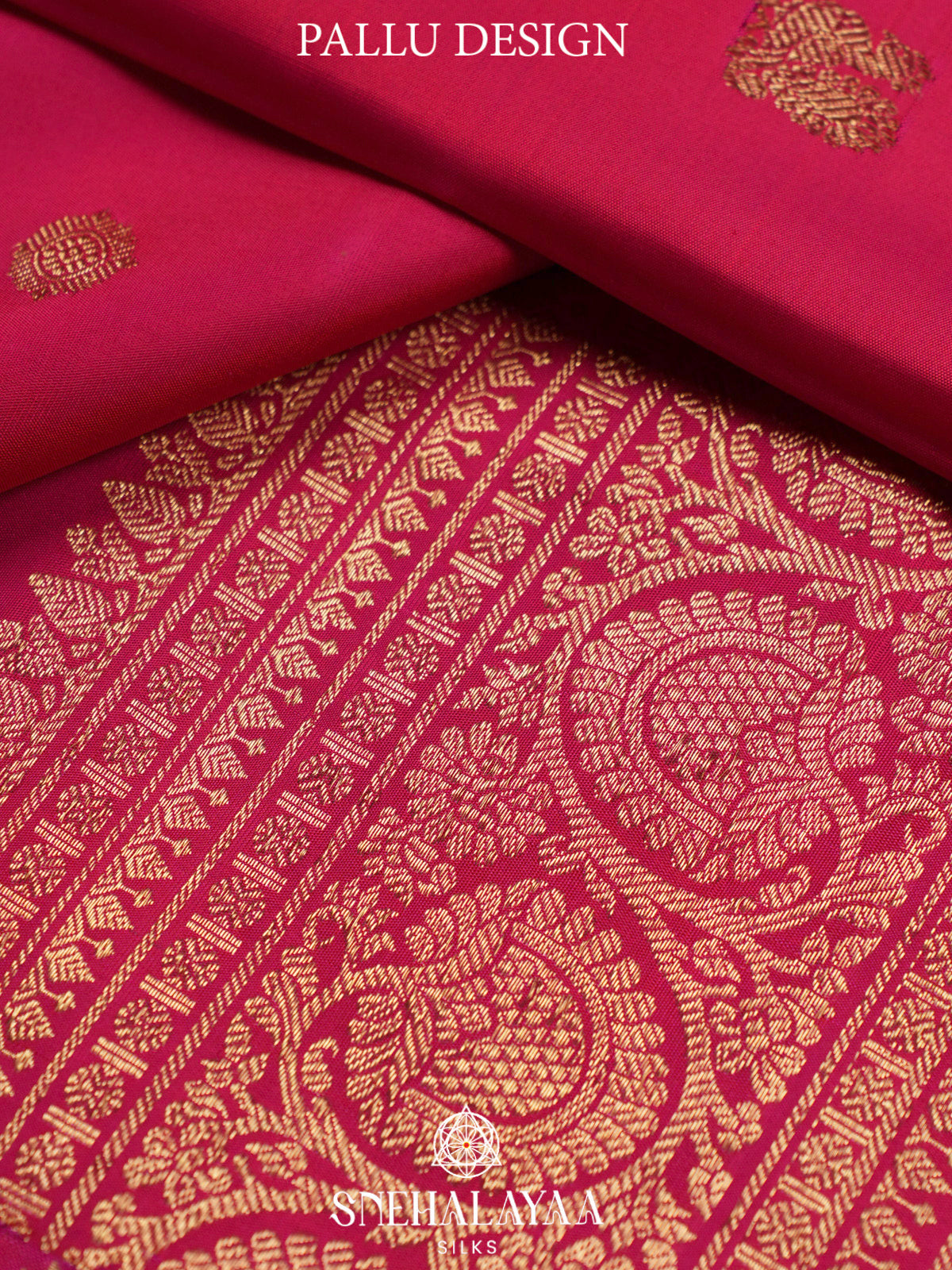 Ruby Red Kanjivaram Silk Saree