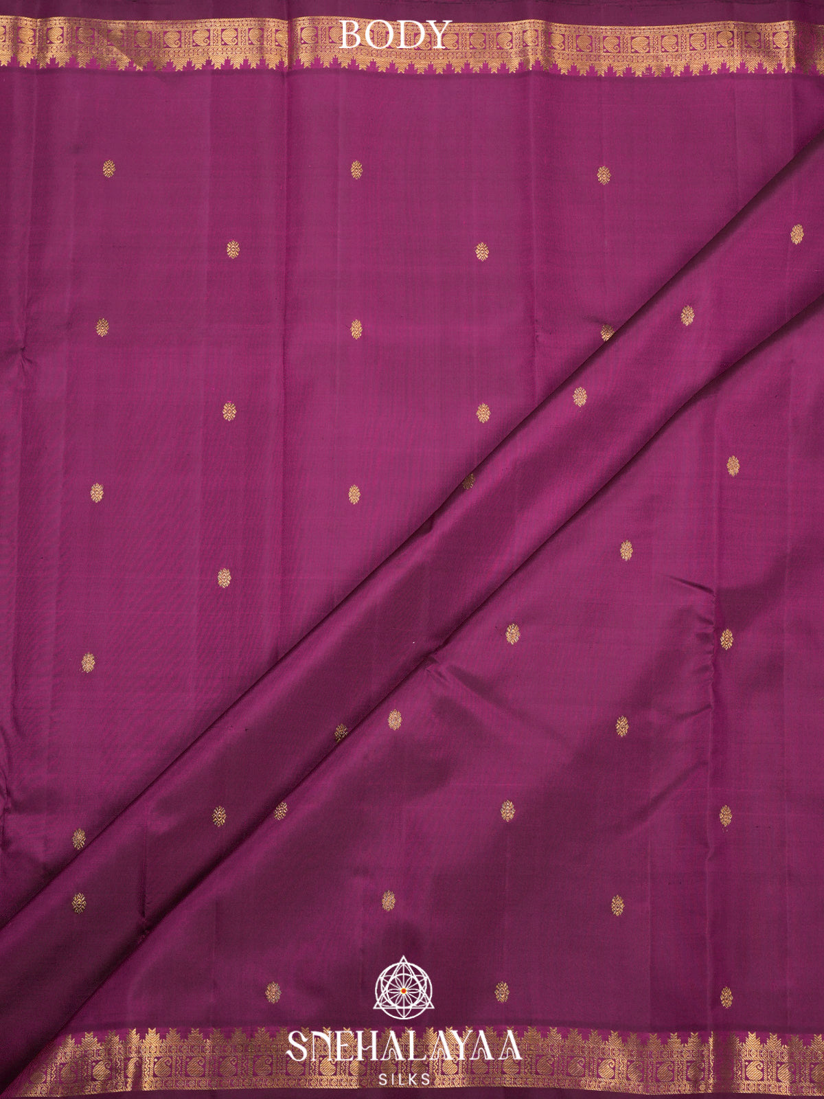 Wine Kanjivaram Silk Saree