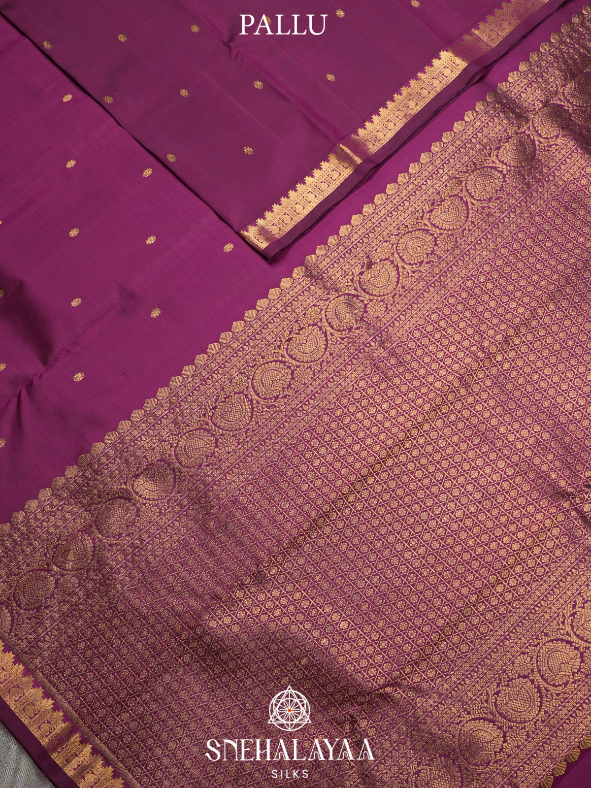 Wine Kanjivaram Silk Saree