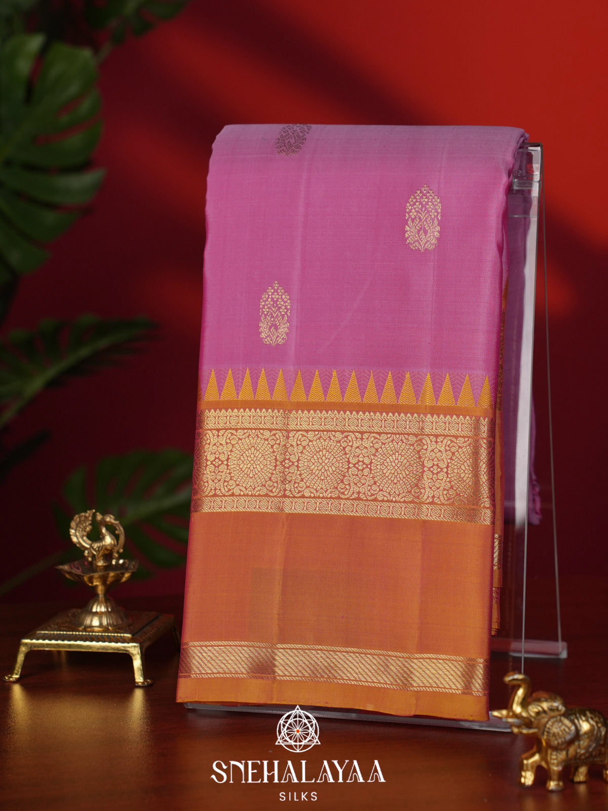 Pink Kanjivaram Silk Saree