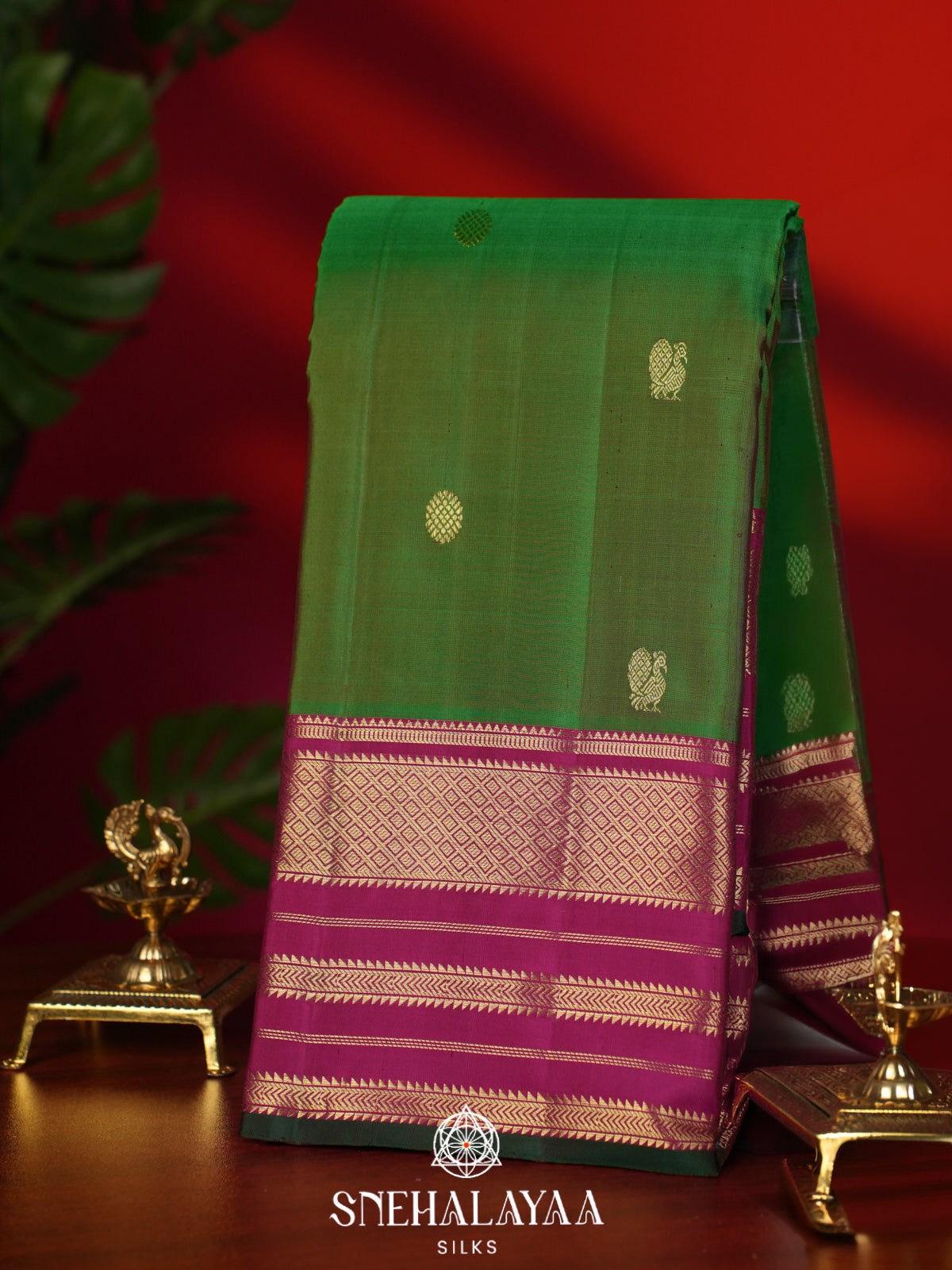 Green Kanjivaram Silk Saree