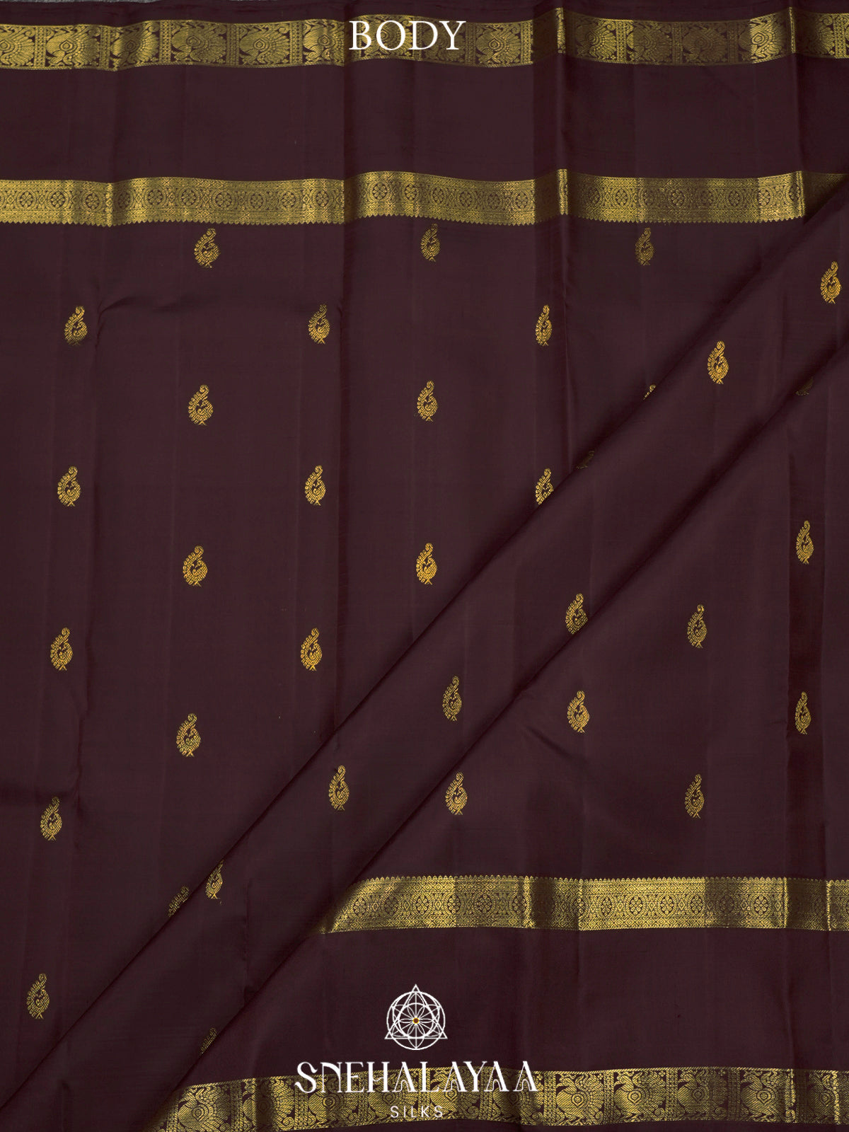 Coffee Brown Kanjivaram Silk Saree