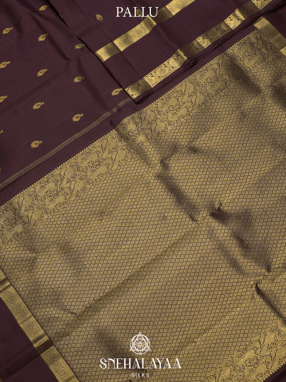 Coffee Brown Kanjivaram Silk Saree