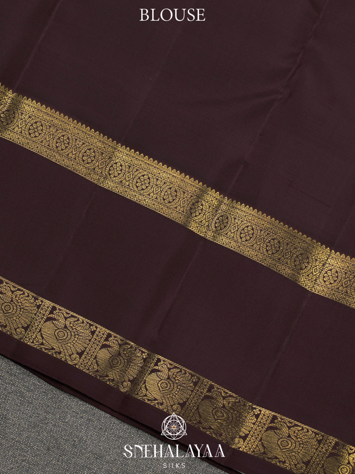 Coffee Brown Kanjivaram Silk Saree