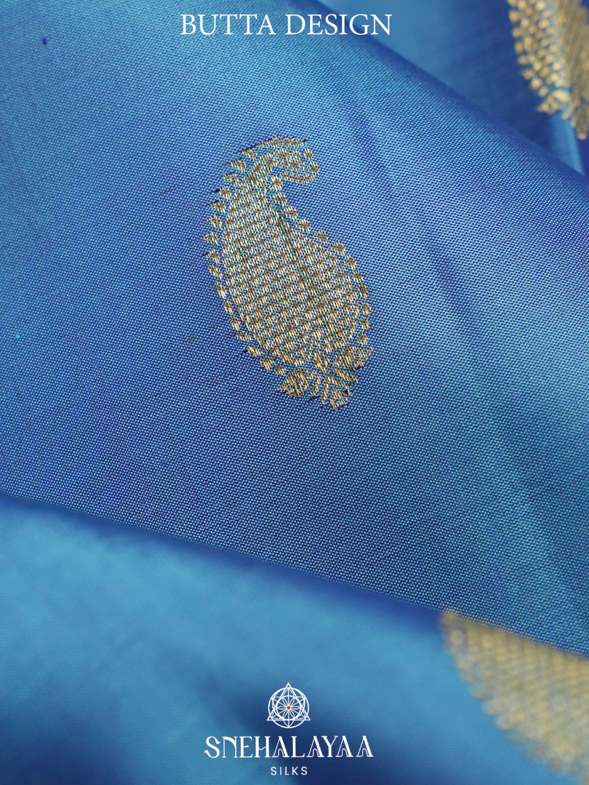Aqua Blue Kanjivaram Silk Saree