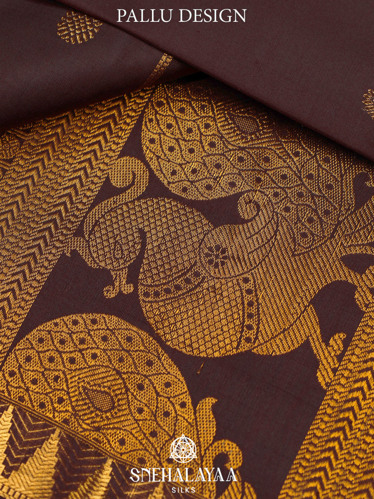 Coffee Brown Kanjivaram Silk Saree