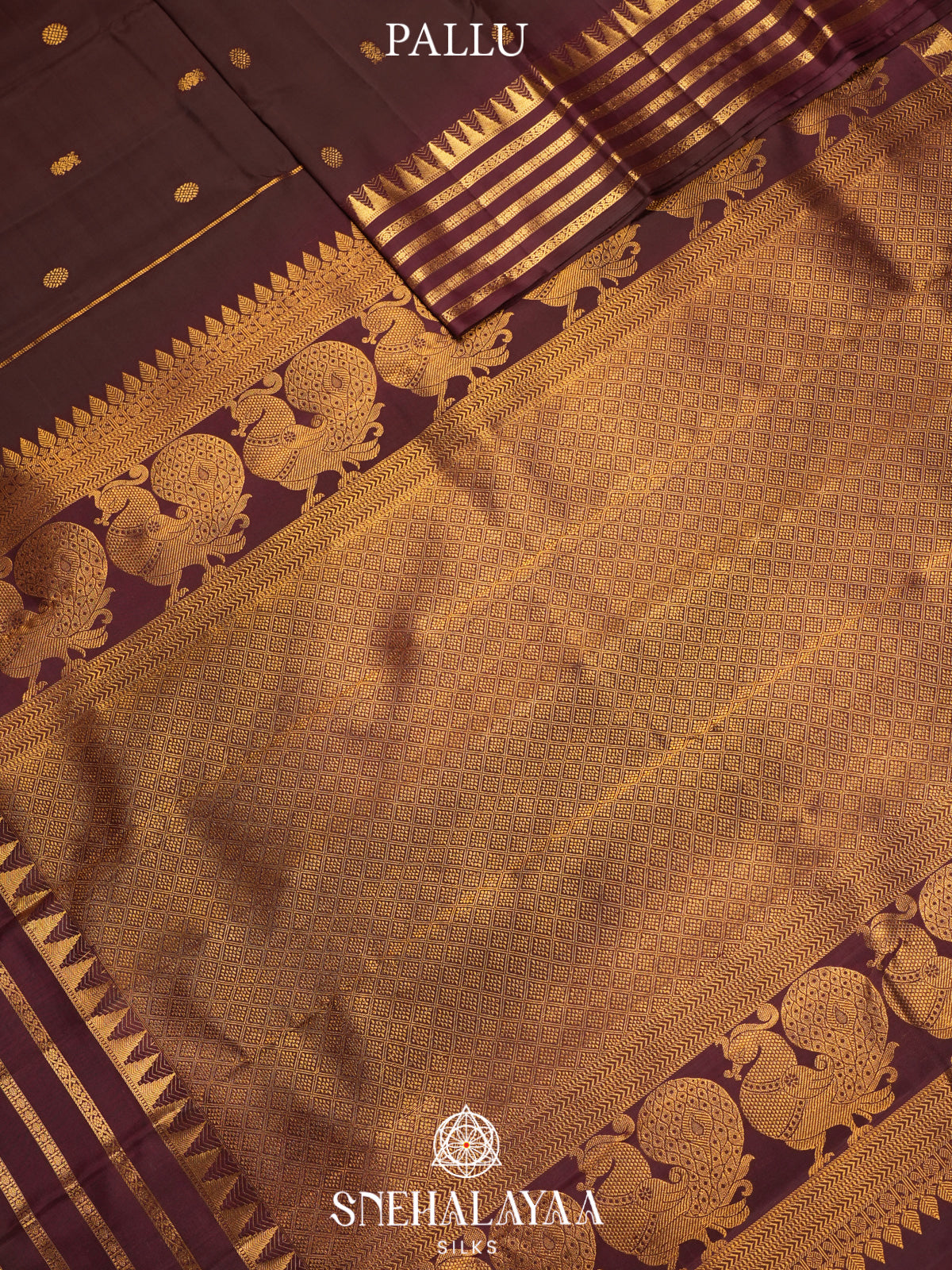 Coffee Brown Kanjivaram Silk Saree