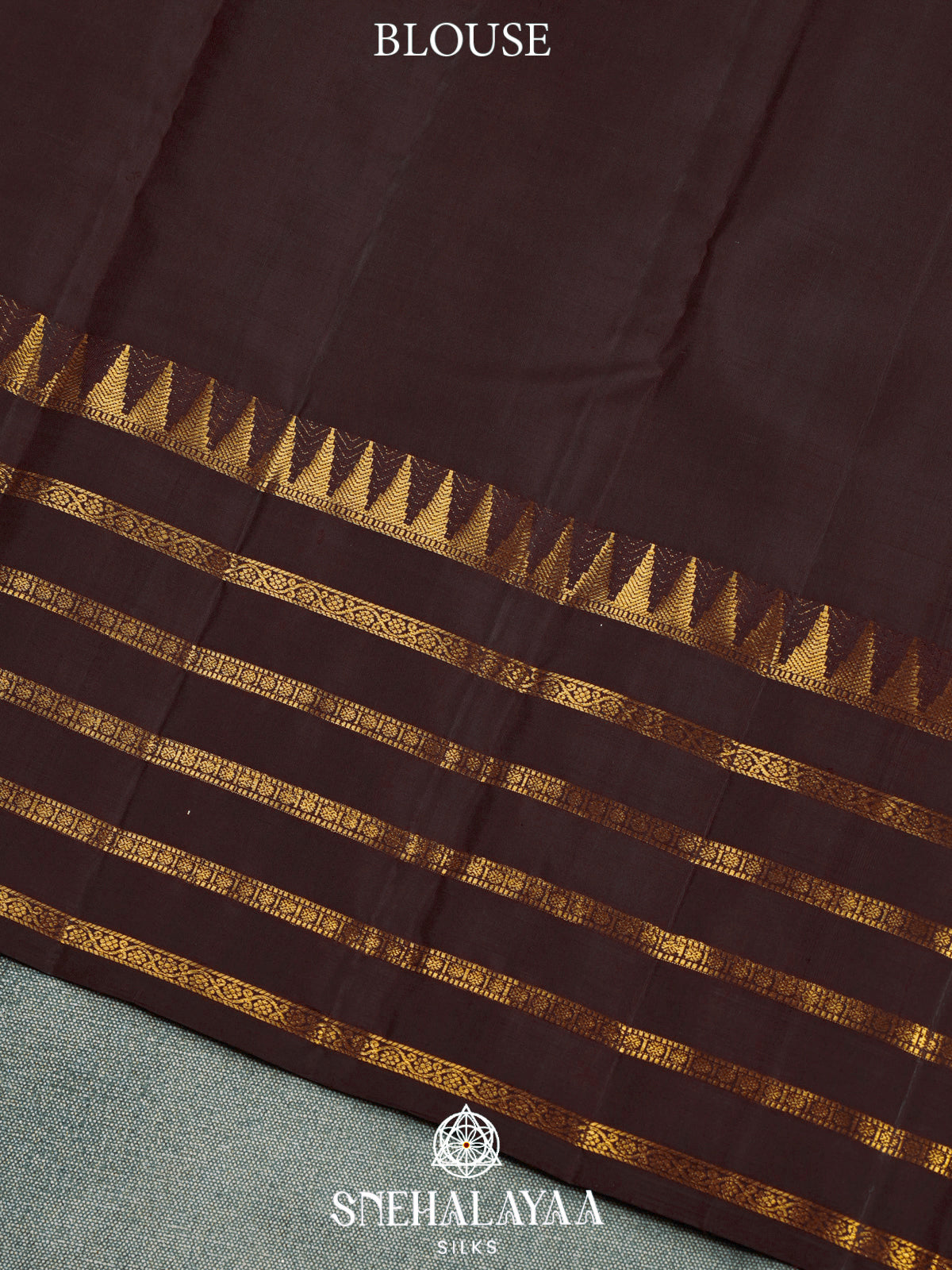 Coffee Brown Kanjivaram Silk Saree