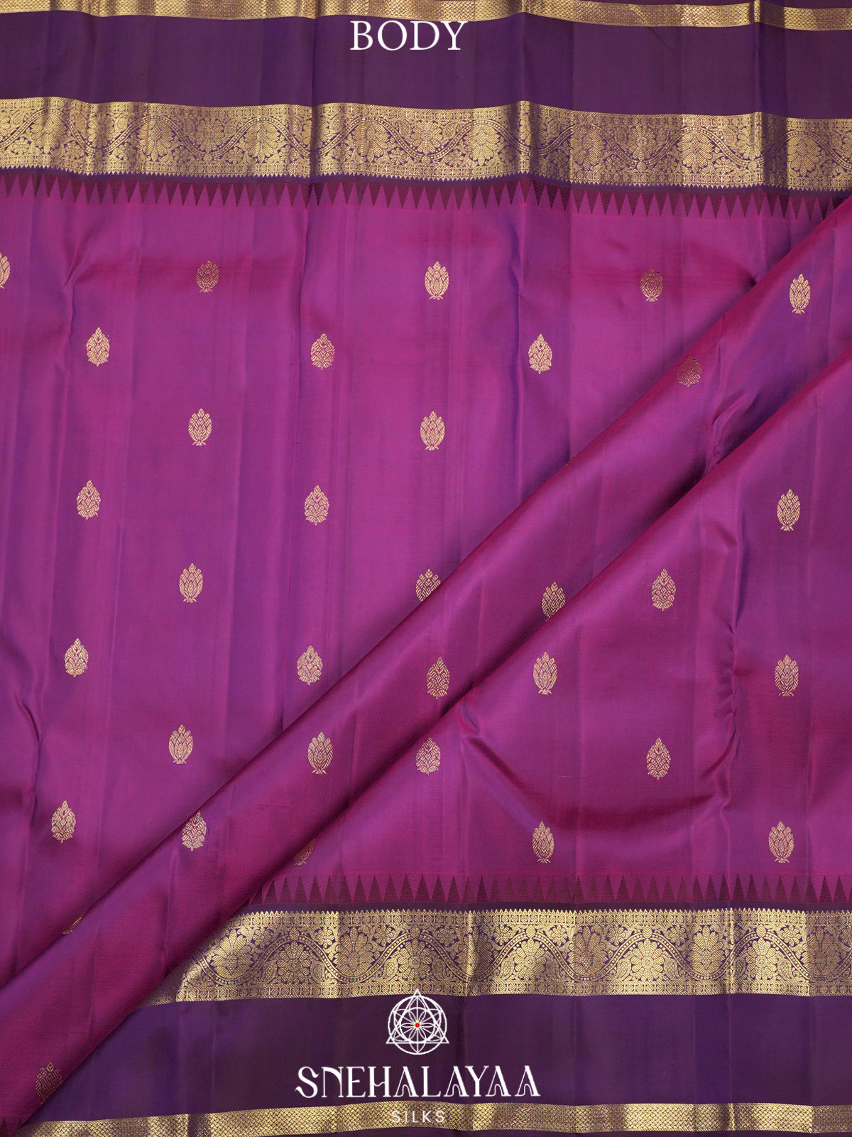 Magenta Kanjivaram Silk Saree