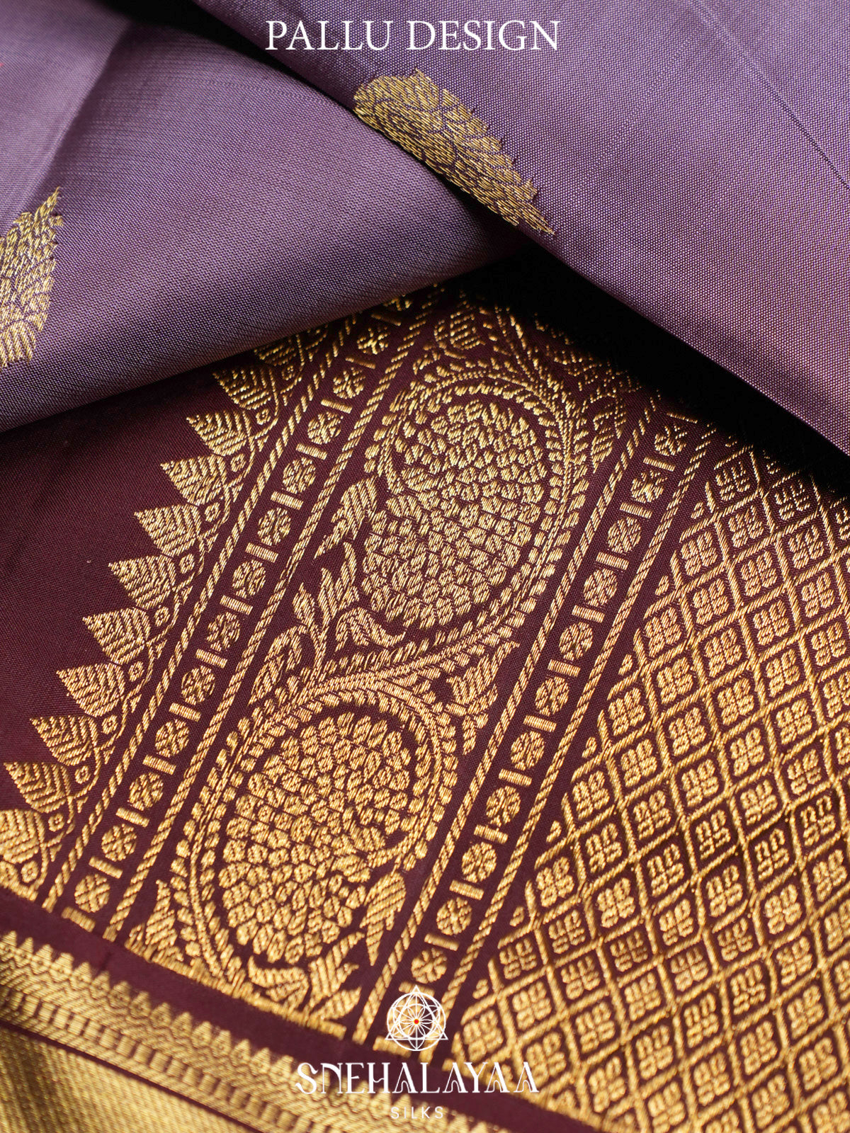 Mauve Purple Kanjivaram Silk Saree