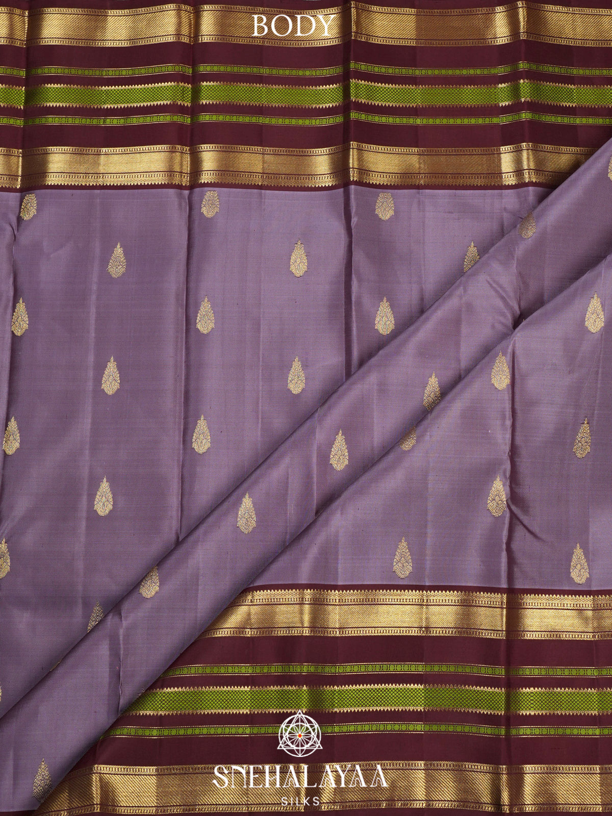 Mauve Purple Kanjivaram Silk Saree