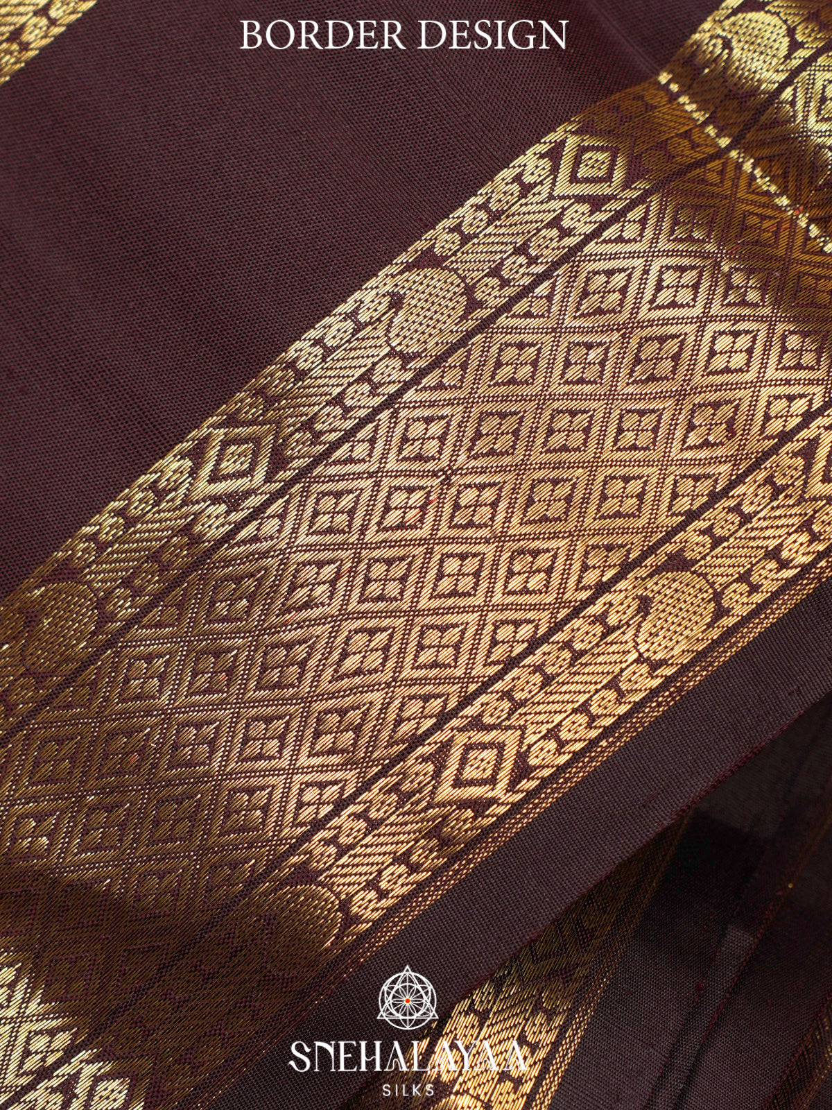 Burnt Orange Kanjivaram Silk Saree