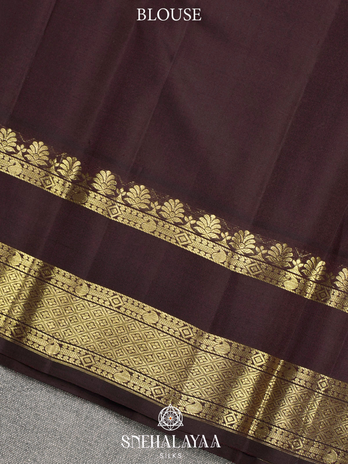 Burnt Orange Kanjivaram Silk Saree