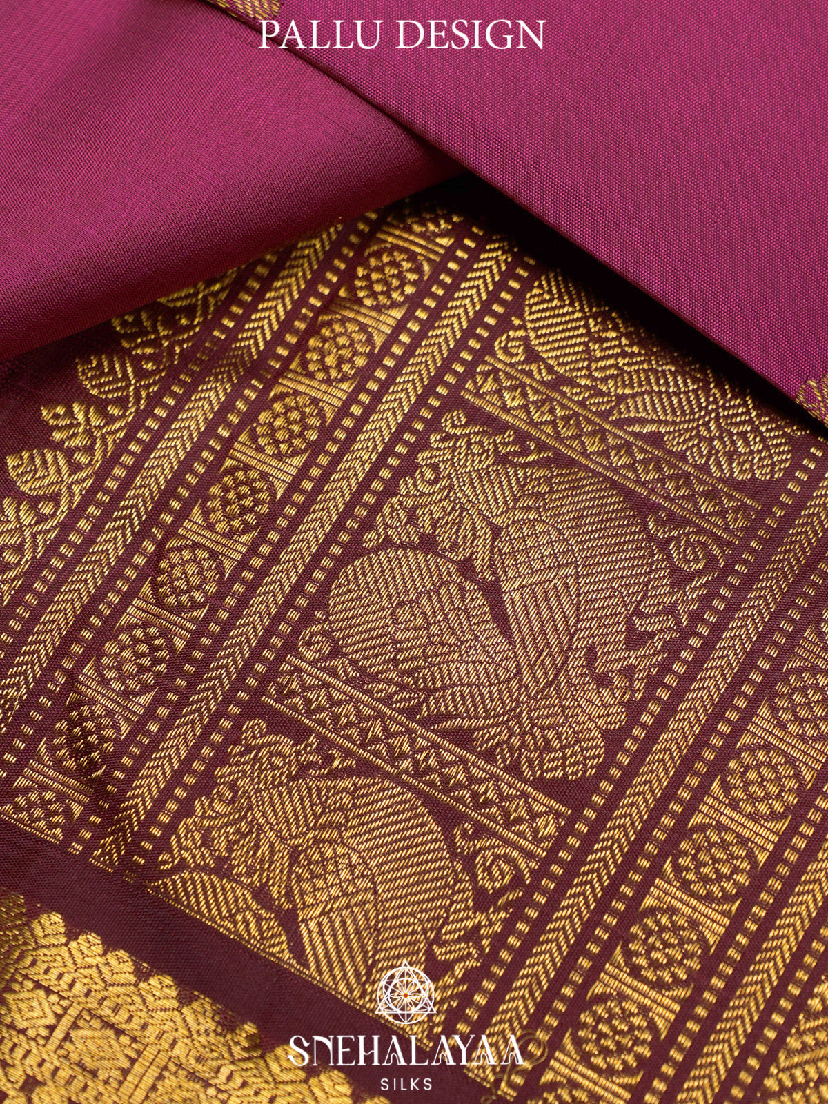Magenta Pink Kanjivaram Silk Saree