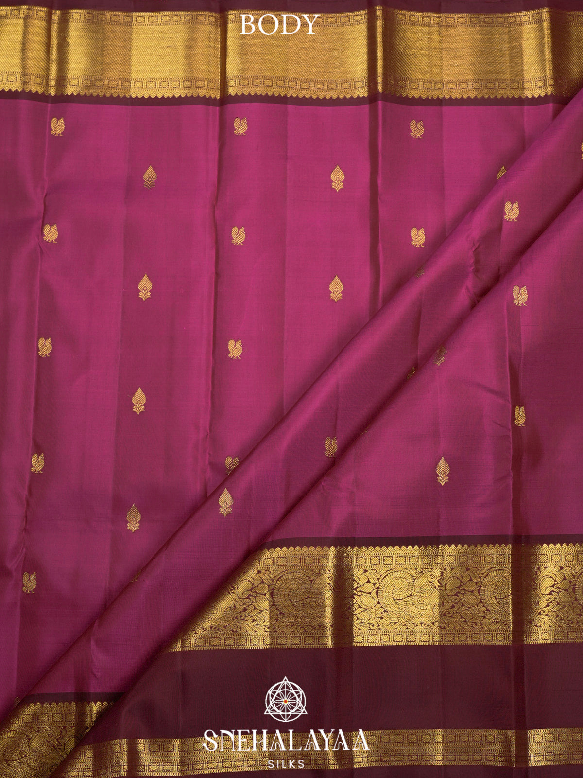 Magenta Pink Kanjivaram Silk Saree
