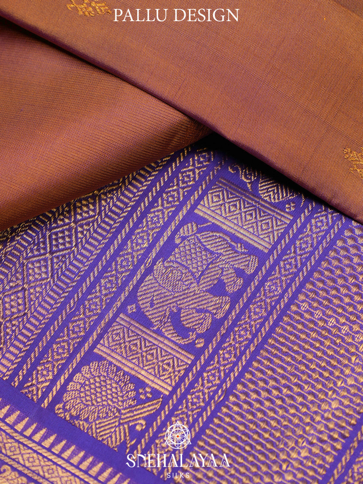 Bronze Kanjivaram Silk Saree
