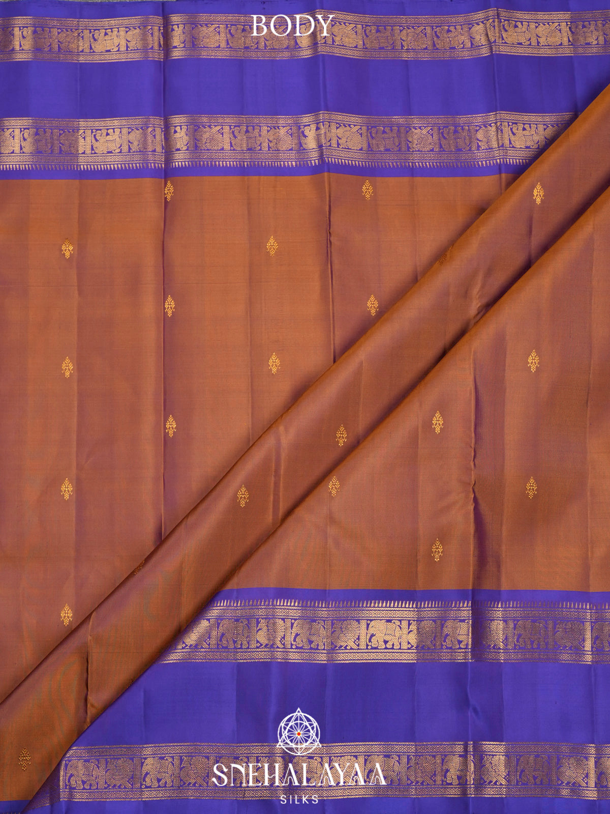 Bronze Kanjivaram Silk Saree