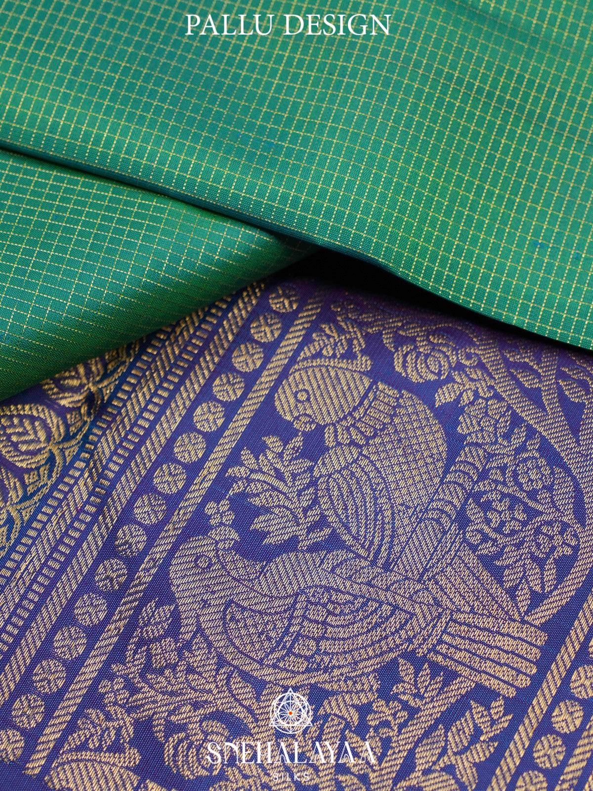Teal Green Kanjivaram Silk Saree