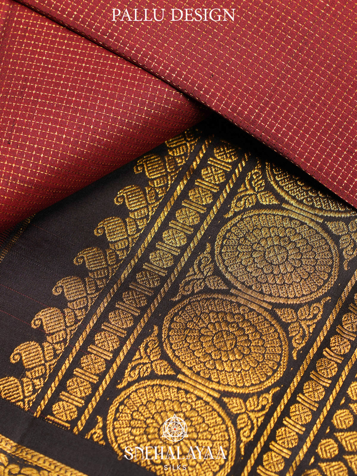 Maroon Kanjivaram Silk Saree