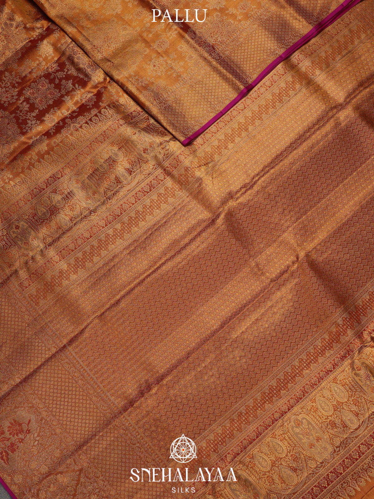 Peach Tissue Kanjivaram Silk Saree