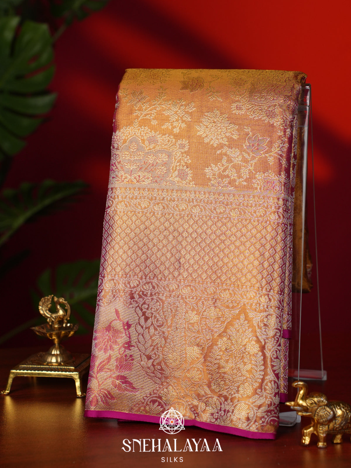 Gold Tissue Kanjivaram Silk Saree