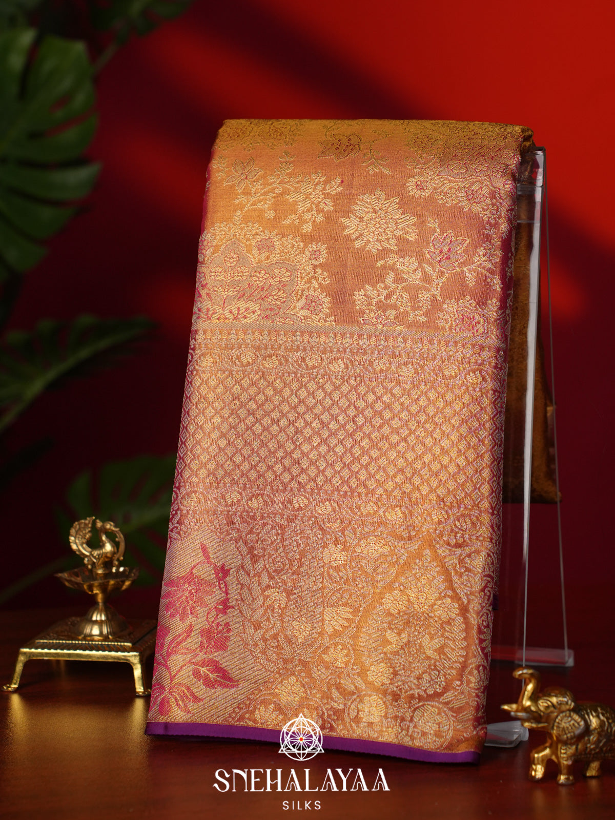 Gold Tissue Kanjivaram Silk Saree