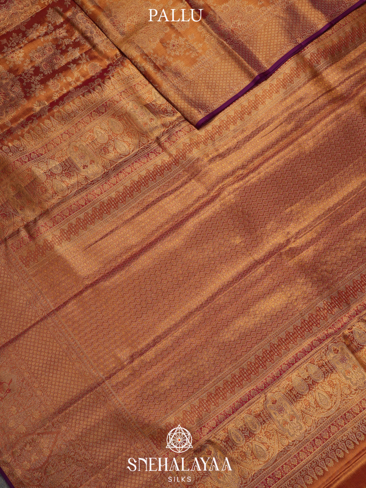 Gold Tissue Kanjivaram Silk Saree