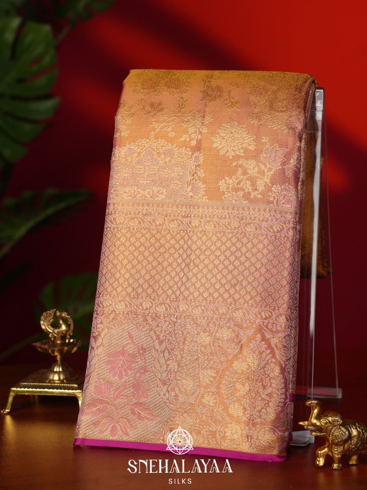 Gold Tissue Kanjivaram Silk Saree