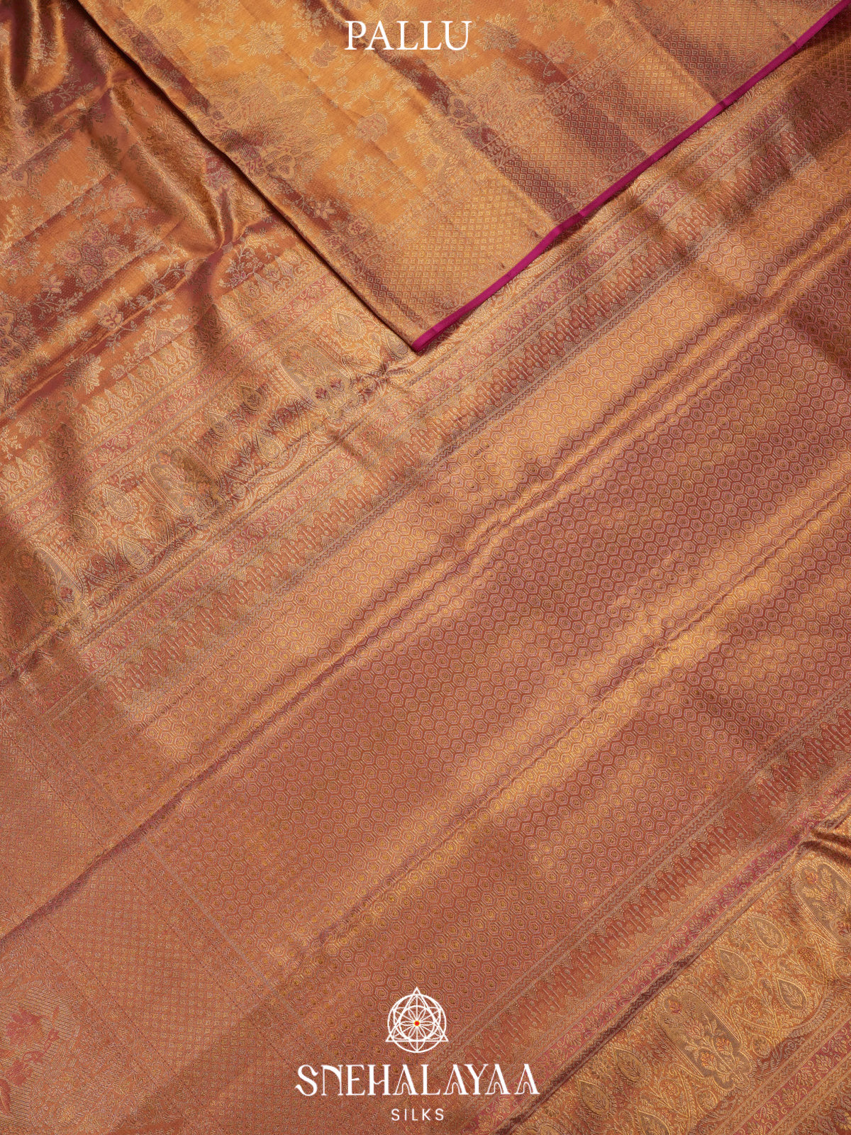 Gold Tissue Kanjivaram Silk Saree